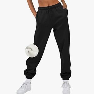 womens fleece lined sweatpants